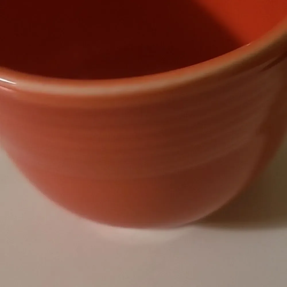 Fiestaware Orange Cup and Saucer Set